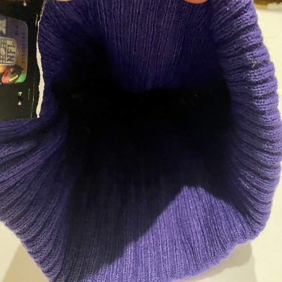 RARE 100% New Era Minnesota Vikings REP UR TEAM Sport Knit Hat NFL Winter Beanie - Picture 4 of 4